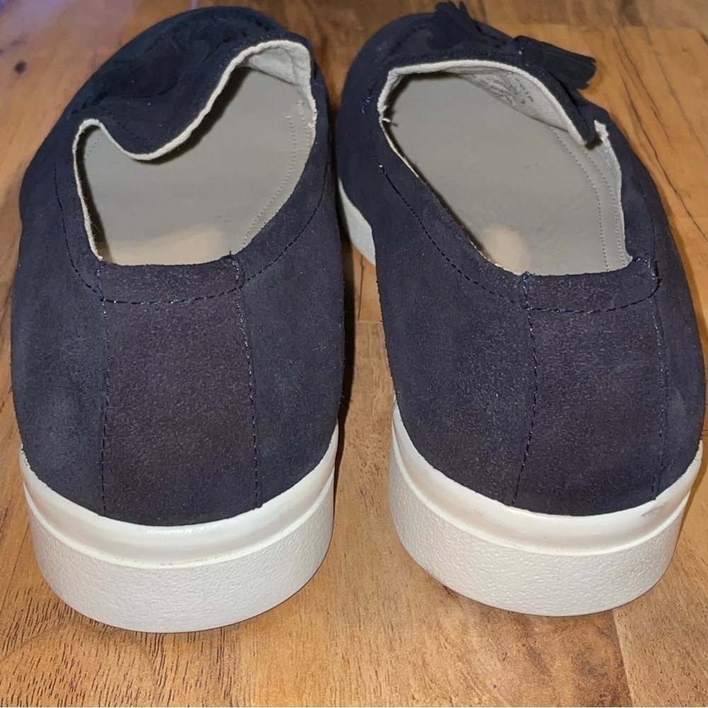 Zara Athletic Tasseled Suede Leather Loafers Size 40 EU - Picture 6 of 10